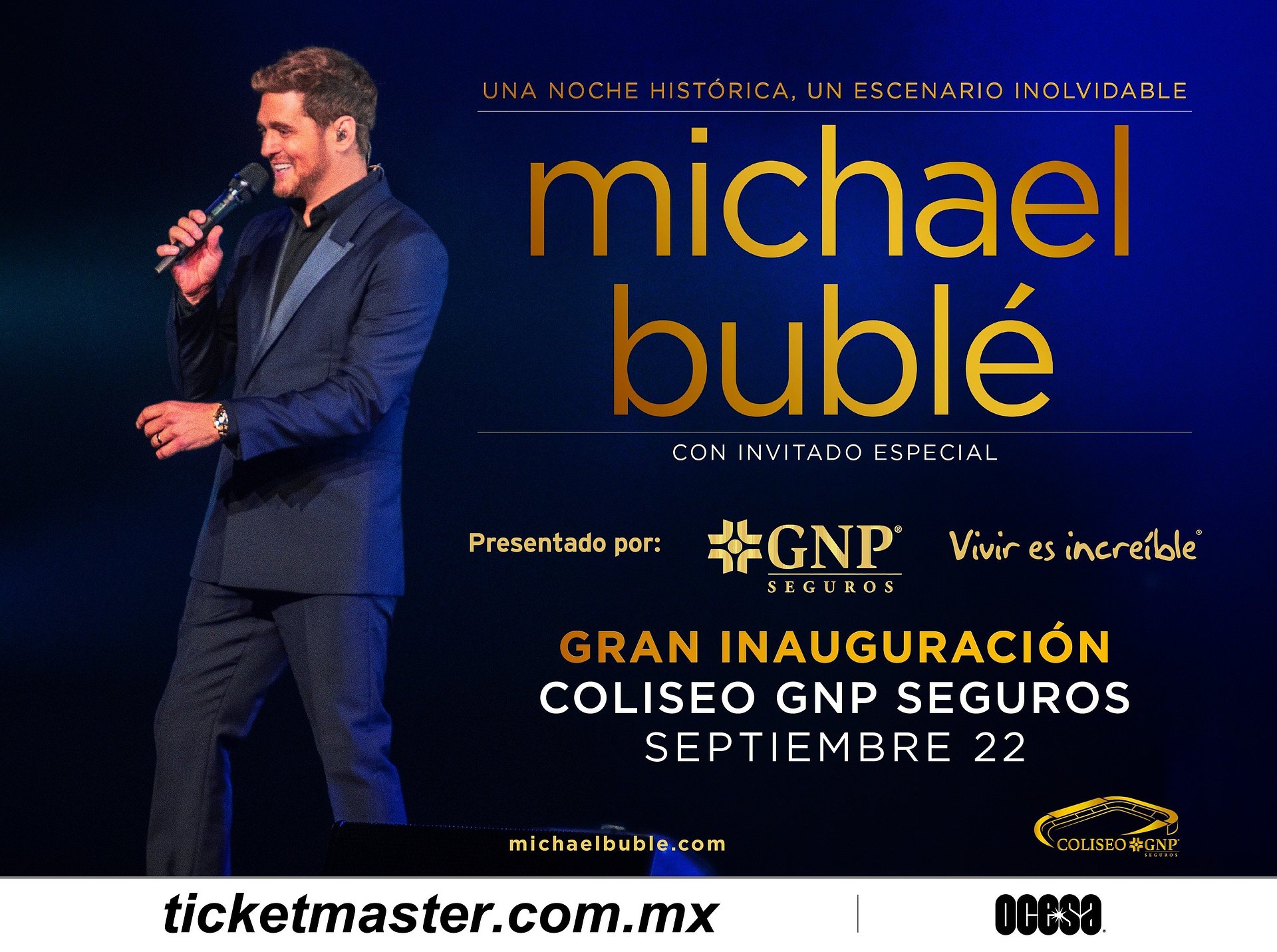 Michael Bublé, iniciará una nueva era para el Coliseo GNP