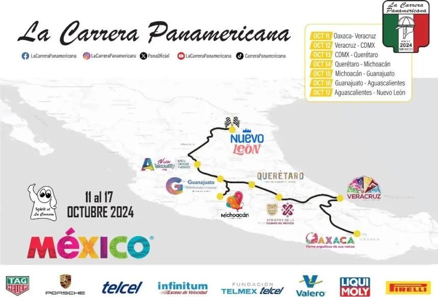 Recorre de Chiapas a Zacatecas en la Carrera Panamericana 2026